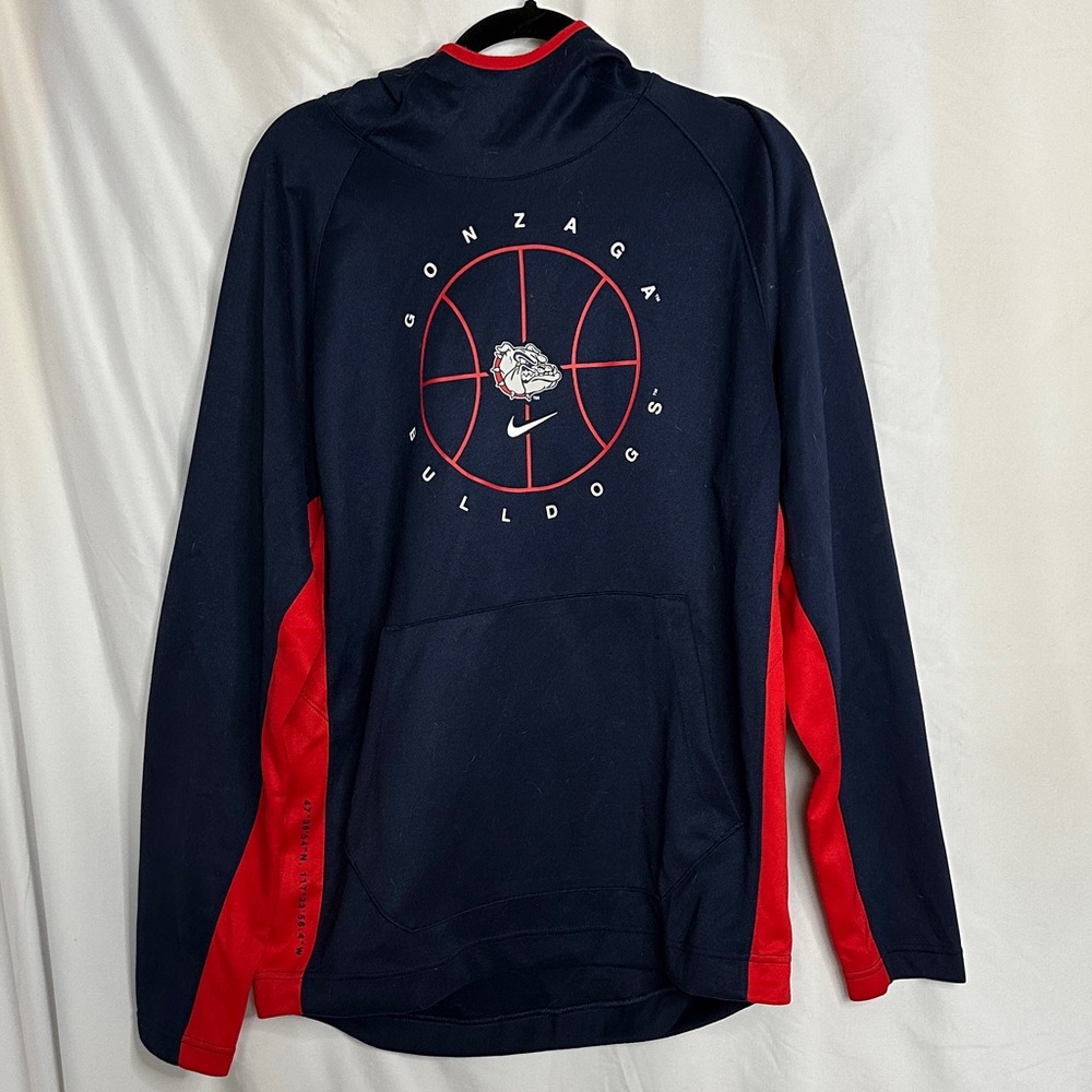 Nike Navy and Red Gonzaga Bulldogs Hoodie